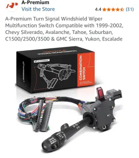 A-premium Aptss040 A-premium Turn Signal Switch Windshield Wiper Multifunction Lever Compat