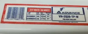 VH-2Q26-TP-W ADVANCE BALLAST Heat Volts Hertz Nos