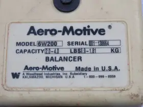 6W200 AERO-MOTIVE Tool Balancer #3