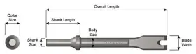 AJX-A914 AJAX TOOL WORKS Vee Chisel Spot Weld Breaker