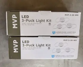 MVP-3-30-WH AMERICAN LIGHTING Set Dimmable Led Puck Light