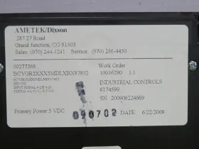 BCVGR2XXX5MDLXBX8752 AMETEK Differential Pressure Dual Panel #3