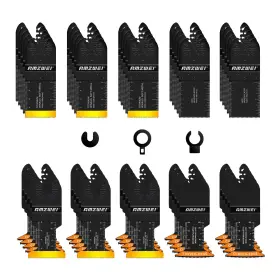 JP020-US AMZWEI Titanium Oscillating Tool Blades Curved Edge