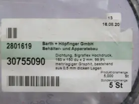 30755090 BARTH PFINGER High Pressure Seal #2