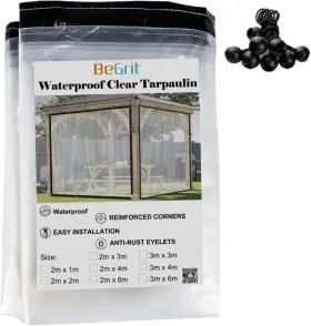 9416 BEGRIT Tarps Waterproof Transparent Tarpaulin