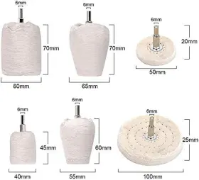 704755294744 BENAVVY Buffing Wheel Drill Polishing Pad Hex #3
