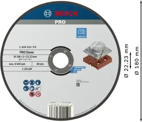 165140658638 BOSCH Standard Stone Straight Cutting Disc #3