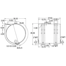SMC50A BUYERS PRODUCTS Mount Hydraulic Reservoir #2