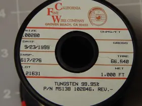 MS138 CALIFORNIA FINE WIRE Tungsten Cable #3