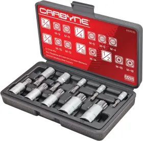 732030918801 CARBYNE Xzn Triple Square Spline Bit Socket Set