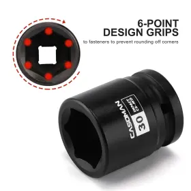 CS448 CASOMAN Drive Shallow Impact Socket #2