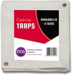 TR-1220-W10 CCS CHICAGO CANVAS SUPPLY Waterproof Tarp Feet