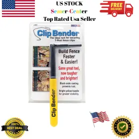 CB-001 CLIP BENDER Steel Tool Securing Post Fence Clips Grip