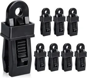 8PCS COCOMK Tarp Clips Lock Grip Clamps Cover Awnings