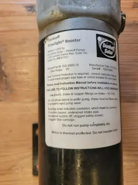 ISS-2920-12 CRAFTSMAN Dankoff Flowlight Booster Pump #3