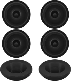 PT001-6PK CRUXER Trailer Dust Cap Rubber Grease Plugs Ru