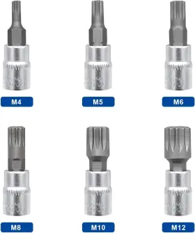 BES14-M-US DAKCOS Spline Socket Set Drive Xzn Triple #3