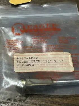 117-0822 EAGLE Flush Router Bit Flute