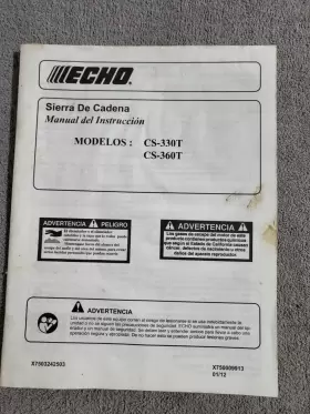 CS-360T ECHO Chainsaw Operators Instruction Manual English #2