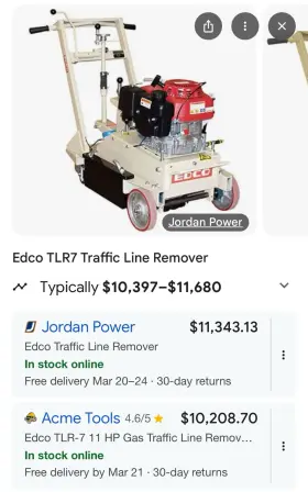 TRL-7 EDCO Traffic Line Remover