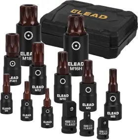 E70071 ELEAD Xzn Triple Square Spline Bit Impact Socket Set