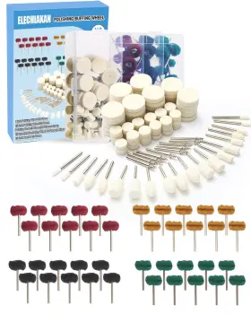 0016 ELECHIAKAN Polishing Dremel Abrasive Buffing Wheels Bits