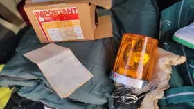 120RSB FEDERAL SIGNAL Nos Vitalite Rotating Amber Light Box