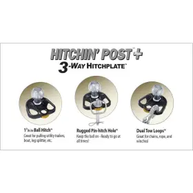 GV175 GOOD VIBRATIONS Hitch Plate Towing Ball #3