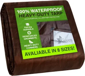 672288001125 GREEN LIFESTYLE Tarp Waterproof Tent Cover