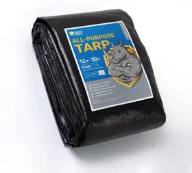 GS16301BK-12X20F GUARD SHIELD Tarps Waterproof Feet Poly