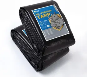 GS16301BK-P2-12X16F GUARD SHIELD Tarps Waterproof Feet