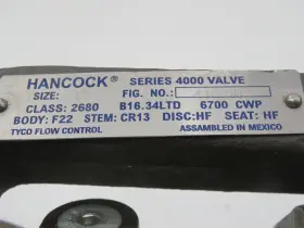 4102W HANCOCK Flow Control #3