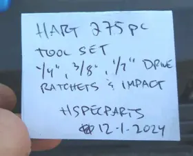 HHMTS405 HART Drive Mechanics Tool Set Finish Impact #3
