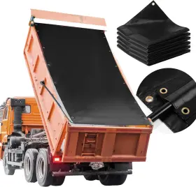 Fsybtcb HOMBYS Dump Trailer Reversible Tarps Pockets Waterpr