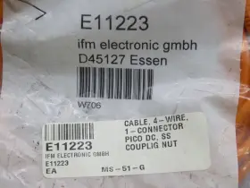 E11223 IFM EFECTOR Connecting Cable #3