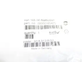 KNOX50077459-09300165425 INDUSTRIAL MRO Harting Nsmp #3