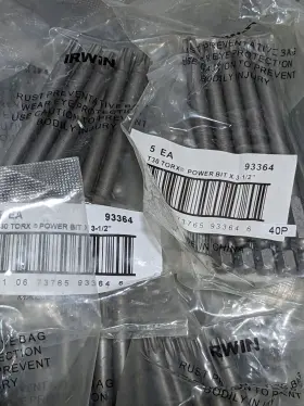 93364 IRWIN Power Screwdriver Bit Torx #3