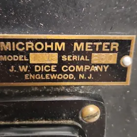 151-S J.W. DICE COMPANY Microhm Meter Antique Electrical #2