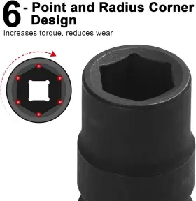 FK3OV8-D12 JETECH Drive Impact Socket #3