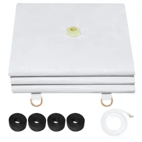 Joewuzun Fsb008 5 X 10ft Ceiling Leak Diverter With Hose And Grommets Heavy 5ft White