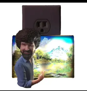 E92622 JOSEPH ENTERPRISES Bob Ross Talking Clapper Night