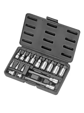 AMZSB9324 KAUPLUS Xzn Triple Square Spline Bit Socket Set