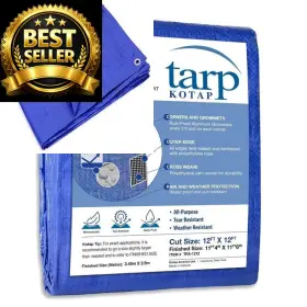 Kotap Tra-1212 Waterproof All-purpose Multi-use 12 X Ft. Blue