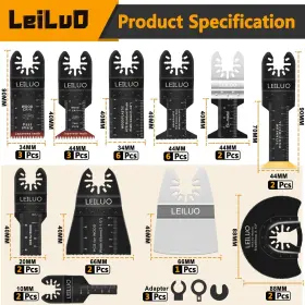 TL061 LEILUO Multitool Blade Cutting Sandpaper Oscillating #2