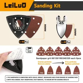 TL061 LEILUO Multitool Blade Cutting Sandpaper Oscillating #3