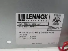 ECB29-15CB-8P LENNOX Heater Kit #3