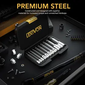 LX-145L LEXIVON Xzn Triple Square Spline Bit Socket Set #2