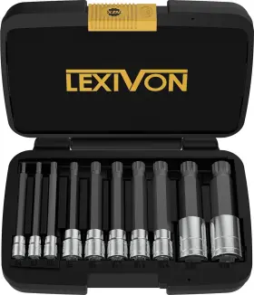 LX-145L LEXIVON Xzn Triple Square Spline Bit Socket Set