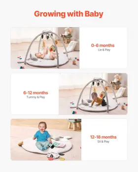 197988127901 LIVFITUP Baby Play Gym Mat Tummy Activity Toys