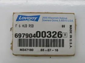 69790400326 LOVEJOY Hub Rsb Sier Bath Coupling #3